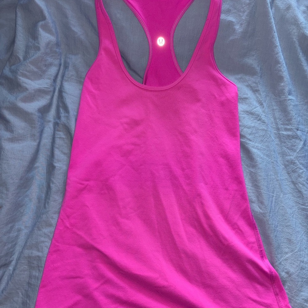 Lululemon Pink Racerback Tank Top